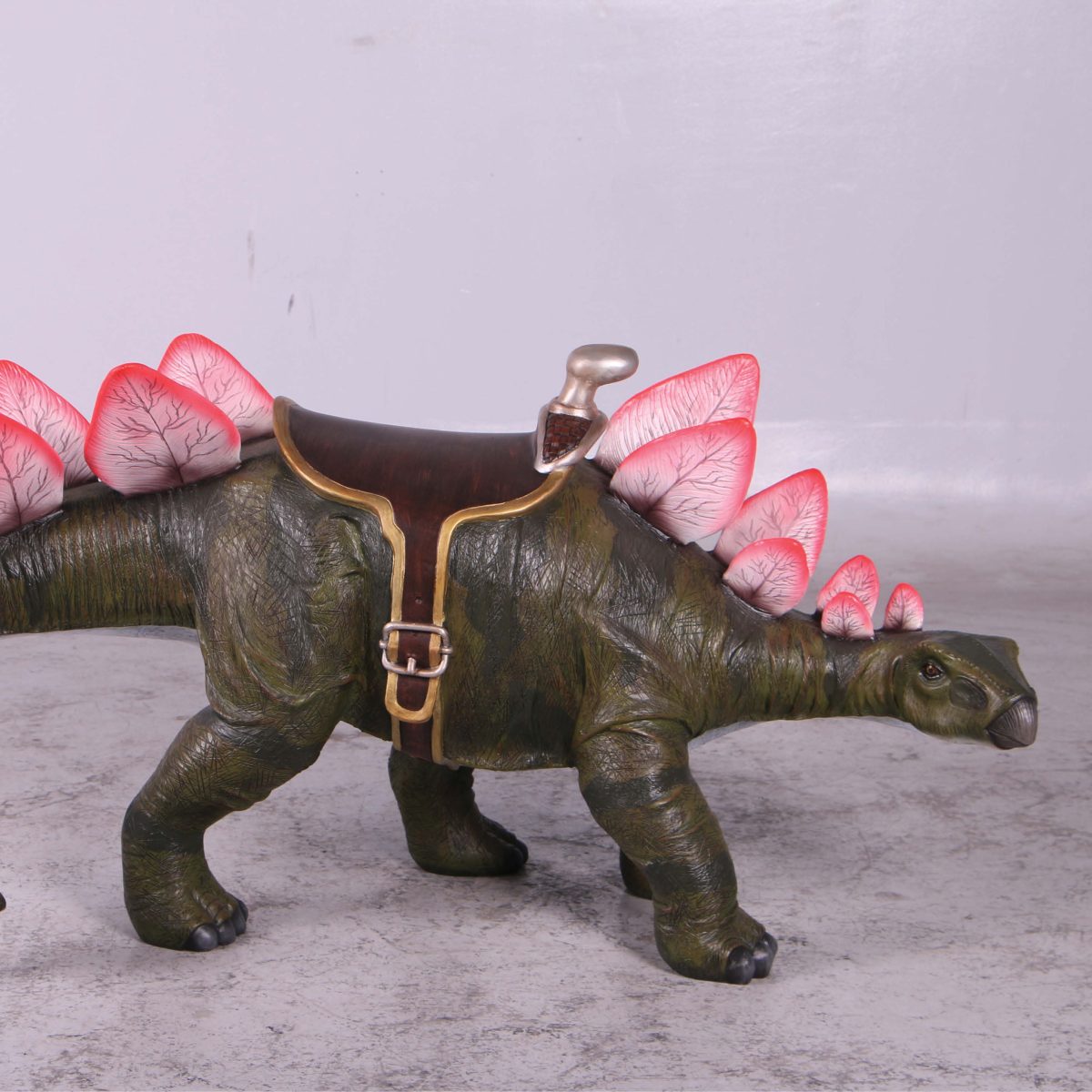 Natureworks Australia Stegosaurus Definitive with saddle - side view 150077