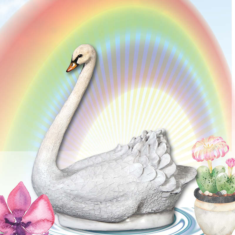 This beautiful sitting swan is an ideal gift for Mum on Mothers day. -100070sw