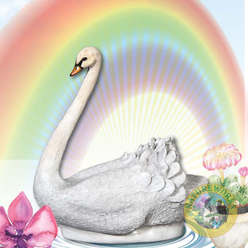 This beautiful sitting swan is an ideal gift for Mum on Mothers day. -100070sw