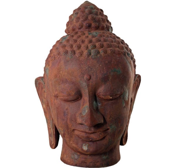 Thai Bhddha Head Sculpture