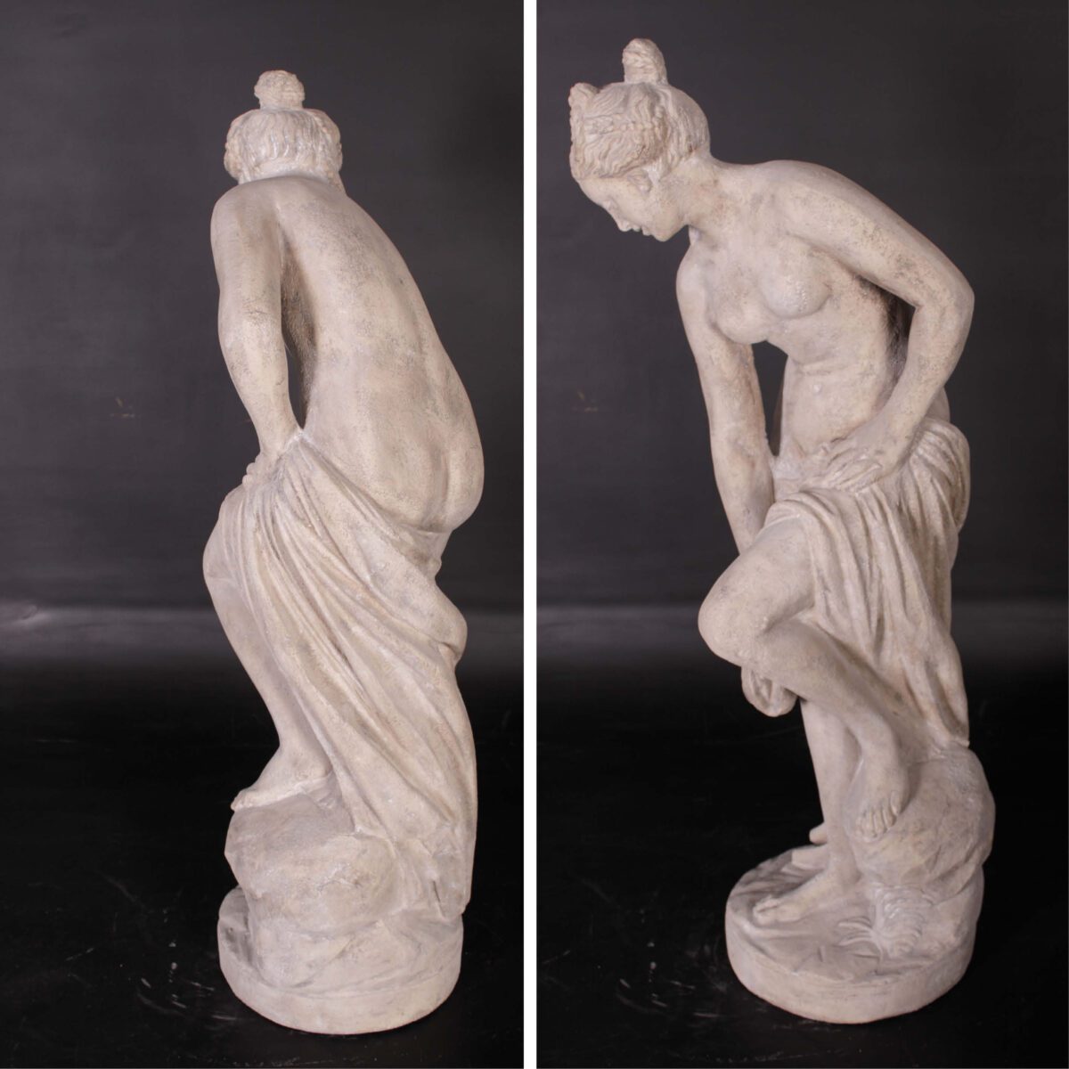 Natureworks Australia The Bather statue - Roman Stone - 030524RS -shwing various views