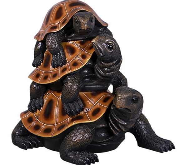Three Crowd Turtle Statue