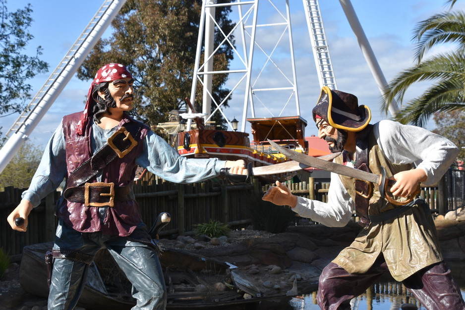 Natureworks Australia Treasure Cove pirate mini golf sculptures