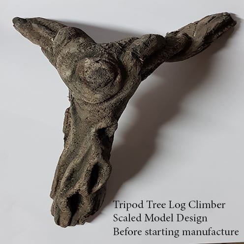 Natureworks Australia Tripod Tree Log Climber Installation Top View with text