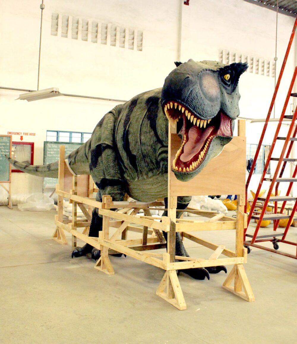 Tyrannosaurus Rex Dinosaur Walking - Showing in production photo