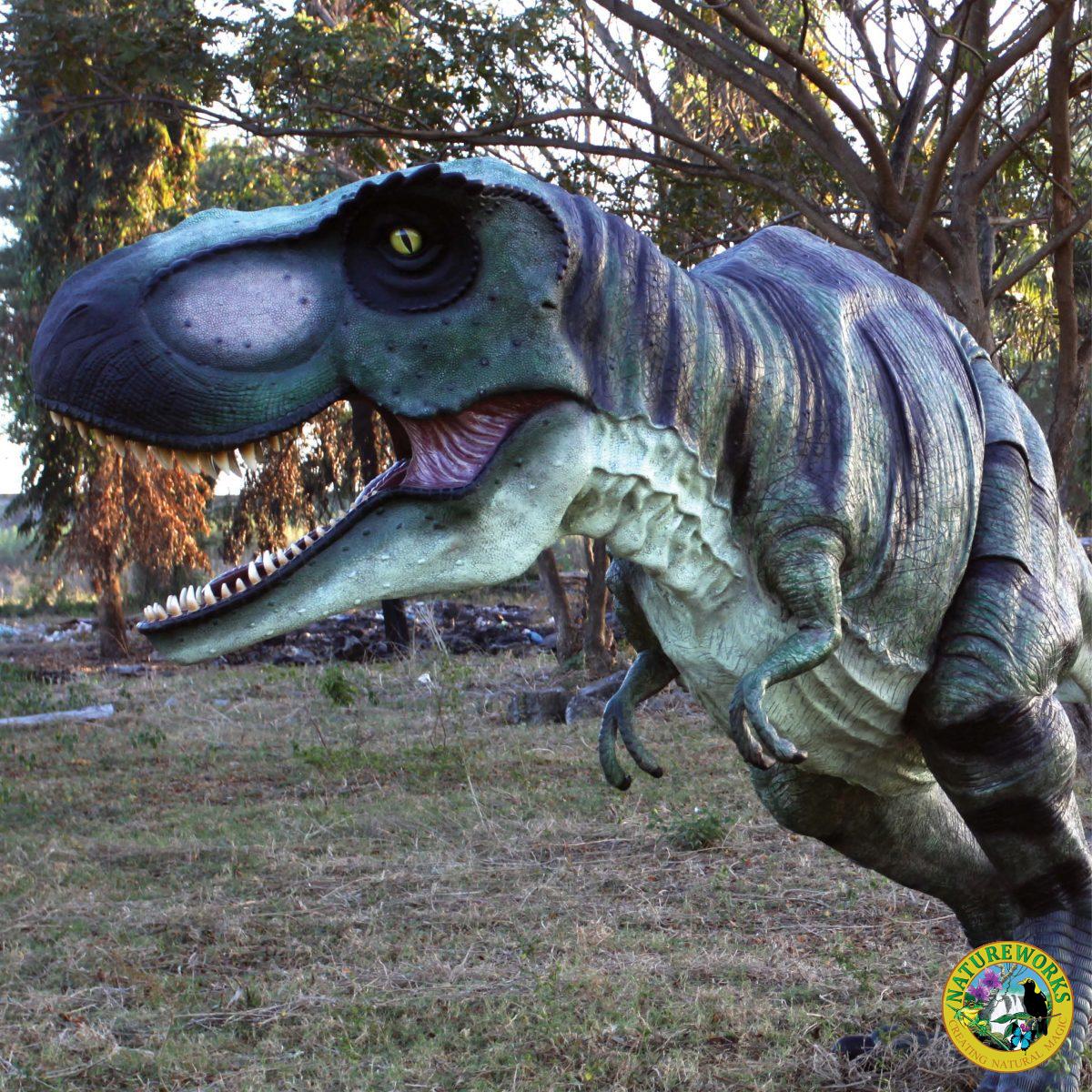 Natureworks Australia Tyrannosaurus Rex Dinosaur Walking - Shown - active pose