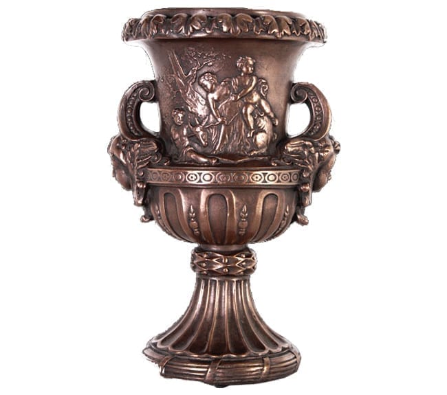 Urn With Angel Scenery Bronze B