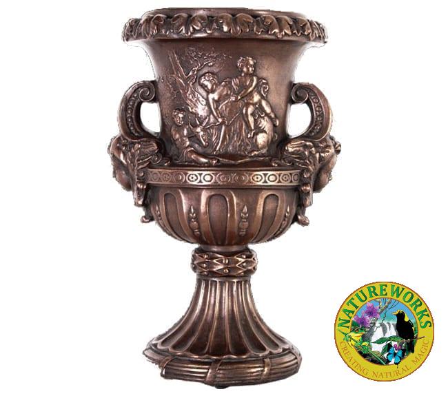 Urn With Angel Scenery Bronze B