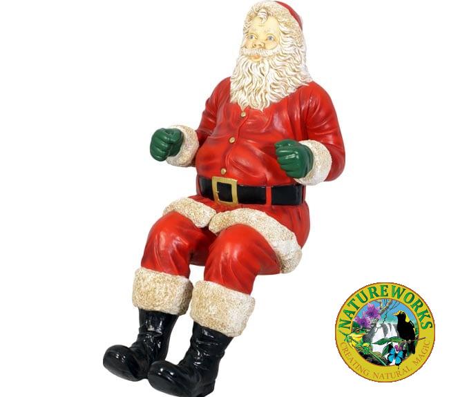 Xmas Santa Sitting For Sleigh Jumb