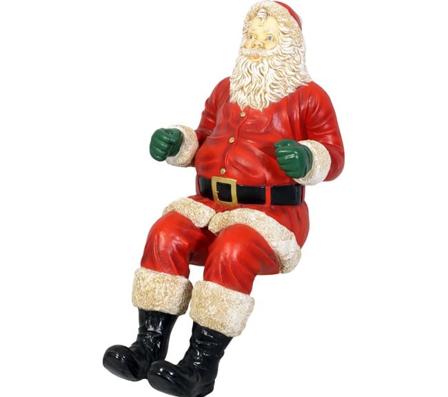 Xmas Santa Sitting For Sleigh Jumb