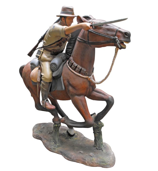 Natureworks Australia Life size Charge at Beersheba Statue