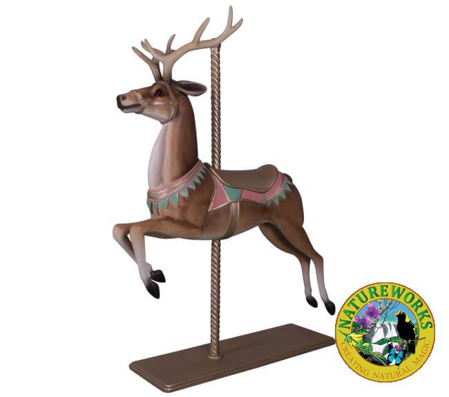 christmas carousel reindeer