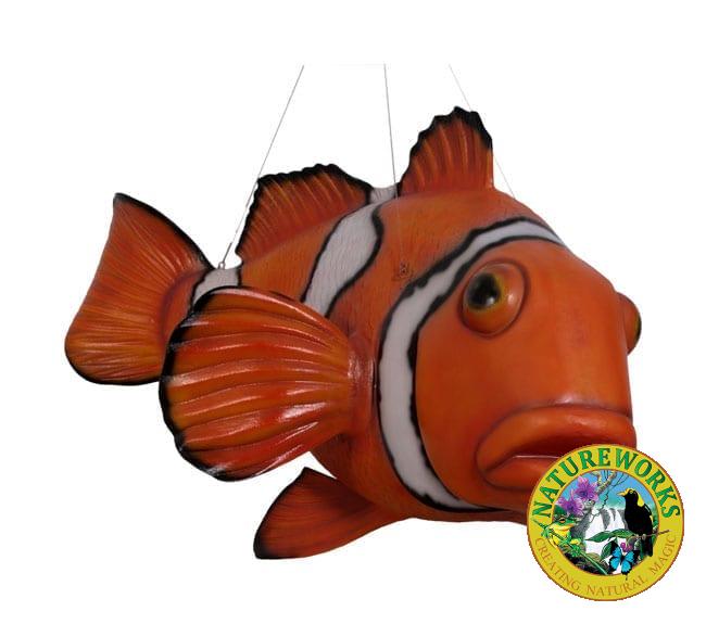 fibreglass clown fish hanging