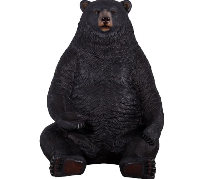 fibreglass grizzly Bear Statue Sitting