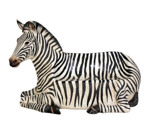 fibreglass zebra couch