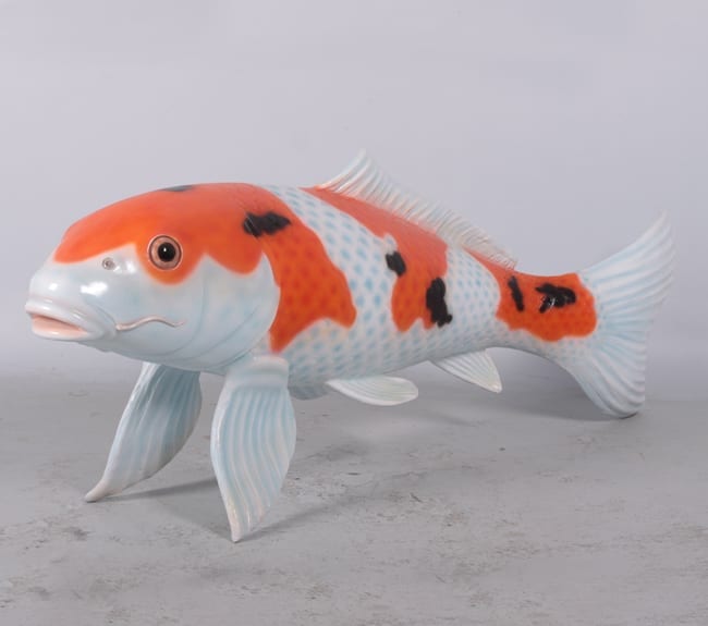 koi fish sculpture