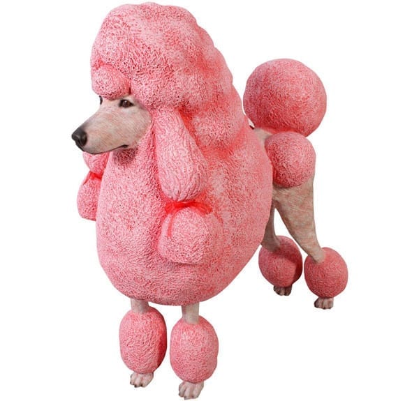 life size Poodle dog Statue