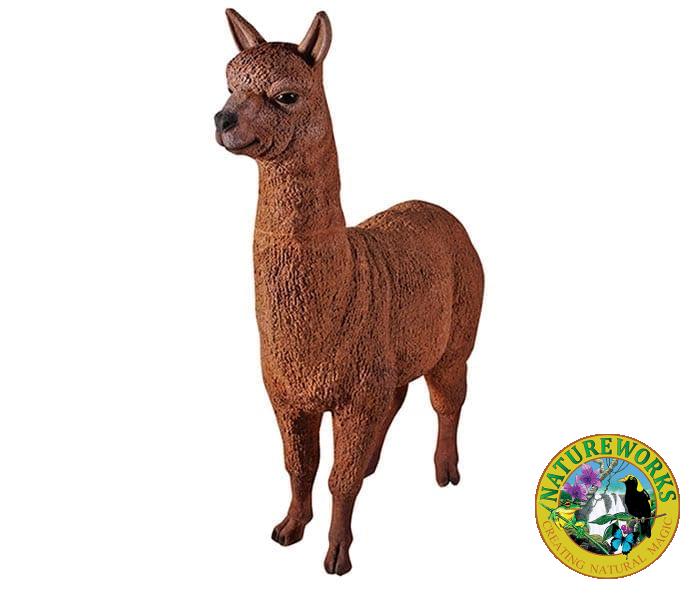 lifesize fibreglass Alpaca