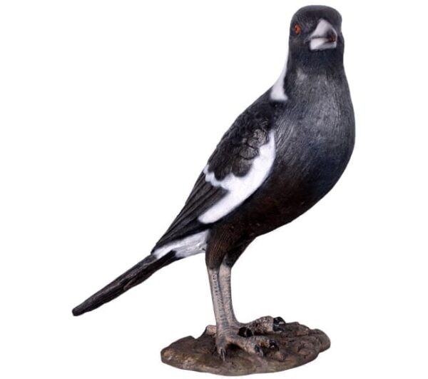 magpie garden statue