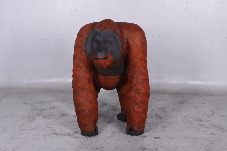 orangutan male walking 140041 front sculpture -