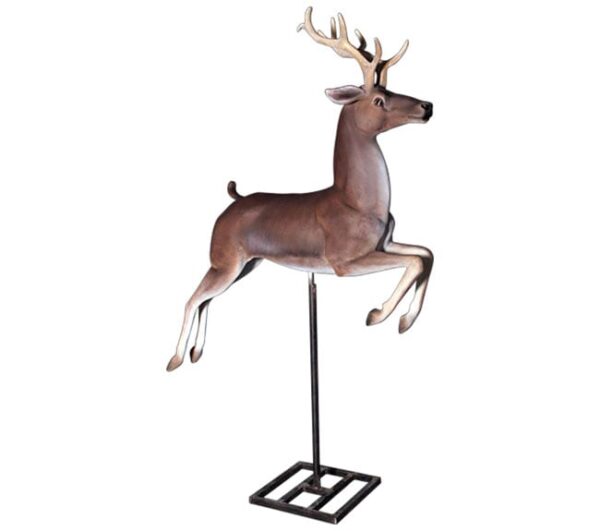 painted christmas Reindeer On Base