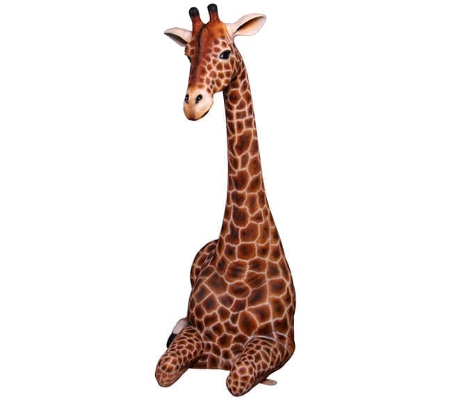 sitting giraffe statue