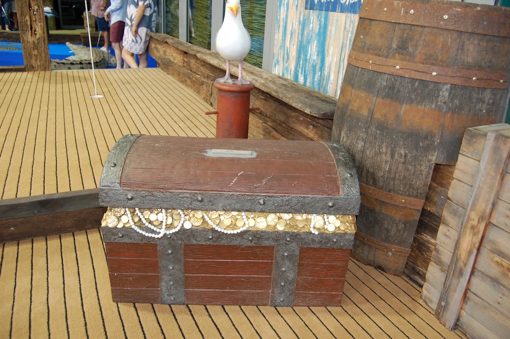 Natureworks Australia Treasure chest at Undersea Putt & Play Redcliffe