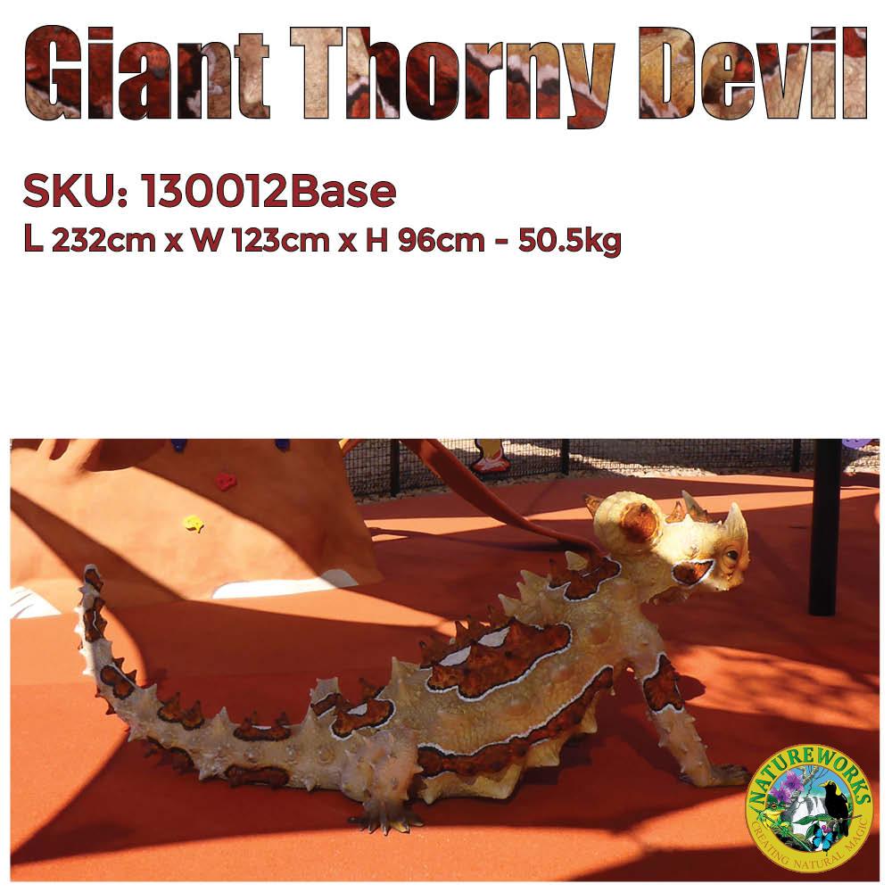 Natureworks Australia Thorny Devil - Larger than life-size sculpture - Climb and Play structure - displayed in playground-1