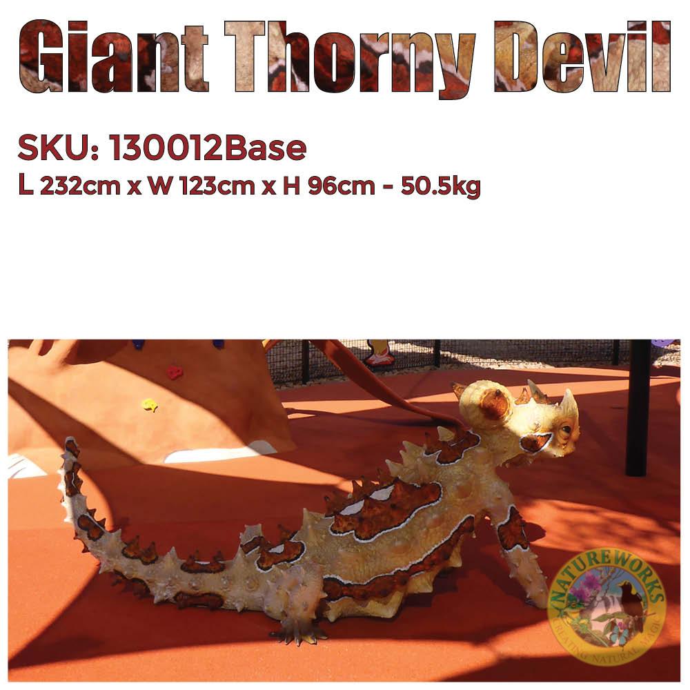Natureworks Australia Thorny Devil - Larger than life-size sculpture - Climb and Play structure - displayed in playground-1