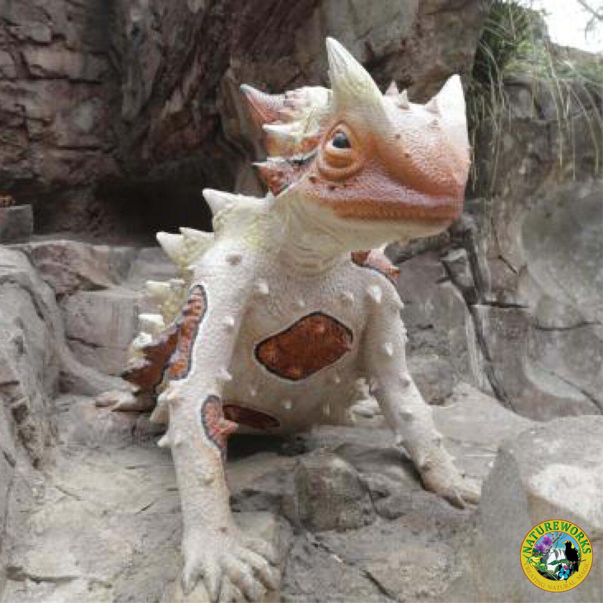 Natureworks Australia Thorny Devil - without base - SKU 130012 - shown Gumbuya - Critters cave - front view