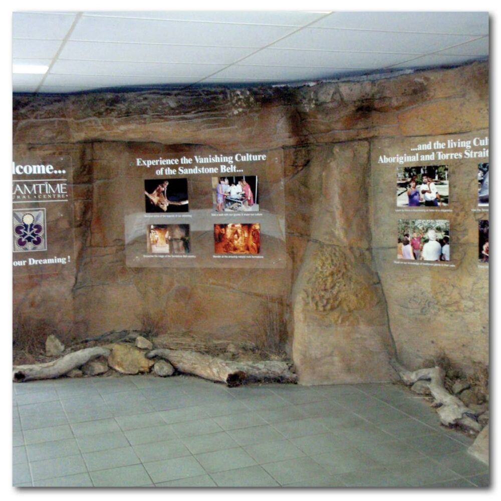 Artificial Rockwork Dreamtime Cultural Centre Rockhampton facade