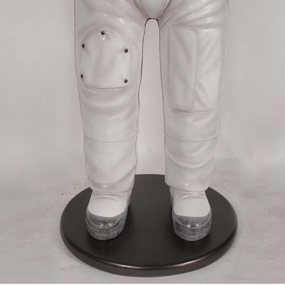 Astronaut 6ft standing pose - includes base plate.SKU: 180011- showing close up of legs