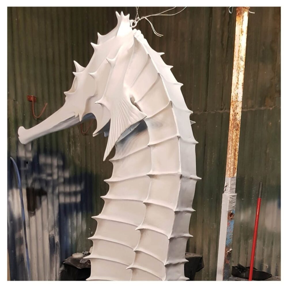 Big Things Marine Life Giant Seahorses in workshop Product Gallery  px px