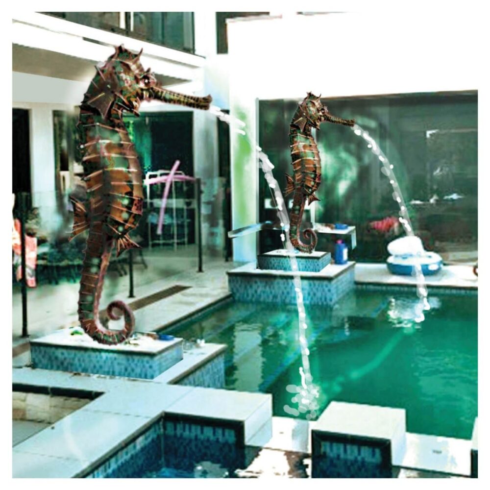 Big Things Marine Life Giant Seahorses in workshop Product Gallery  px px