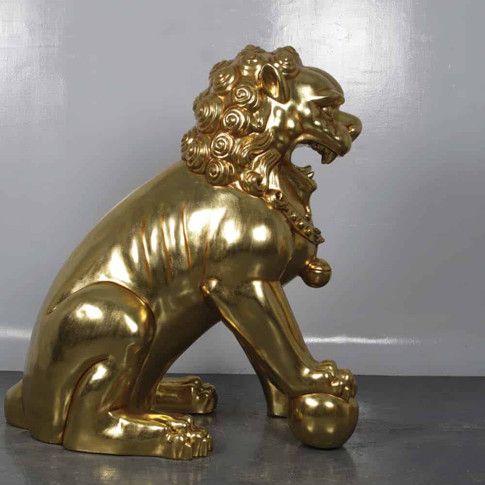 Natureworks Australia FooDog Giantsculpture goldleaffinishsculpture