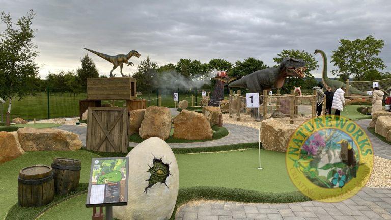 Natureworks Australia Dinosaur egg at Jurassic mini-golf course