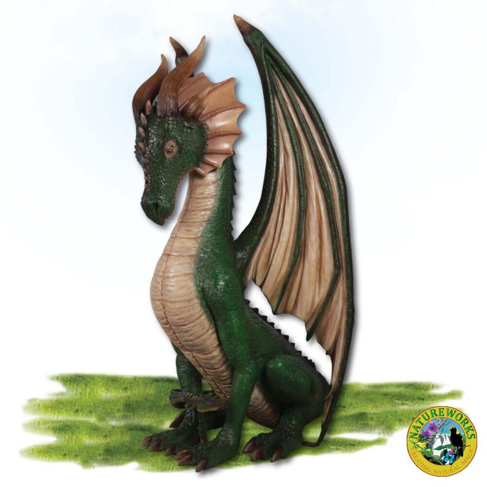Mammals Fantasy Mammals Dragon Sitting ft Green Product Image V px px