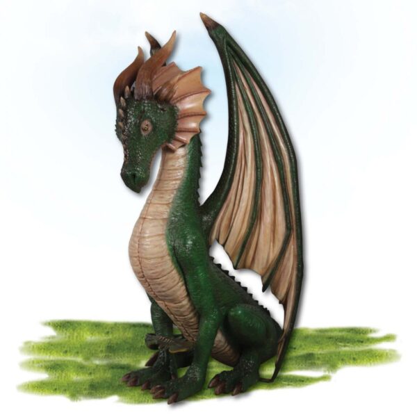 Mammals Fantasy Mammals Dragon Sitting ft Green Product Image V px px