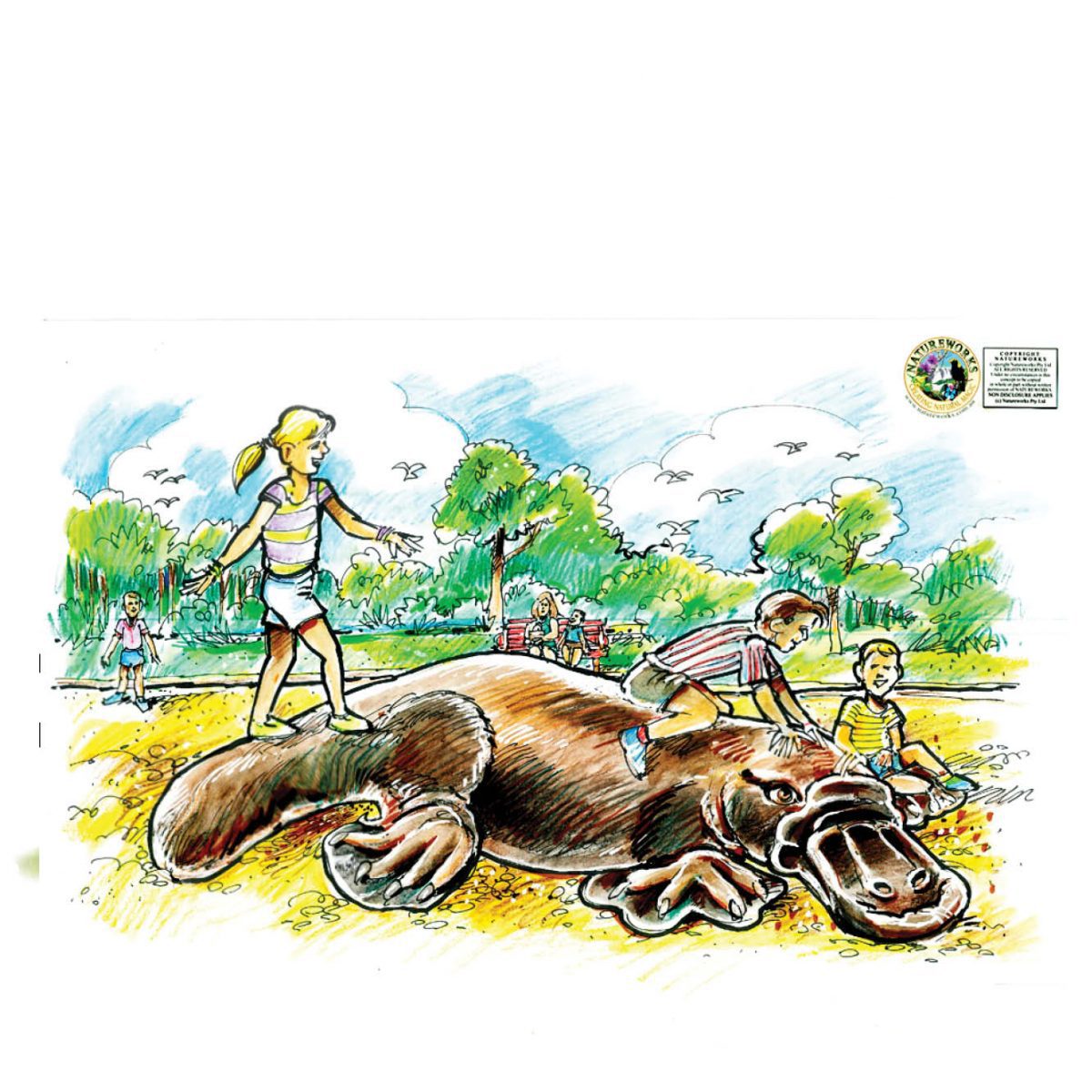 Natureworks Australia Platypus concept art