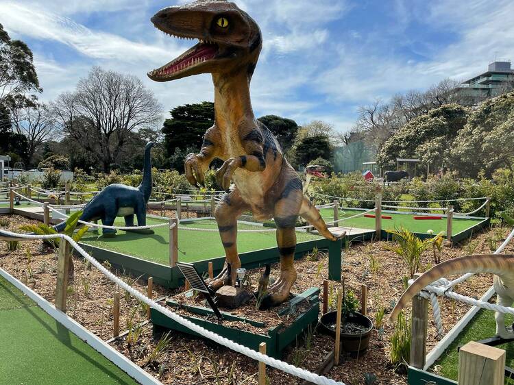 Natureworks Australia Dinosaur at Melborne mini-golf