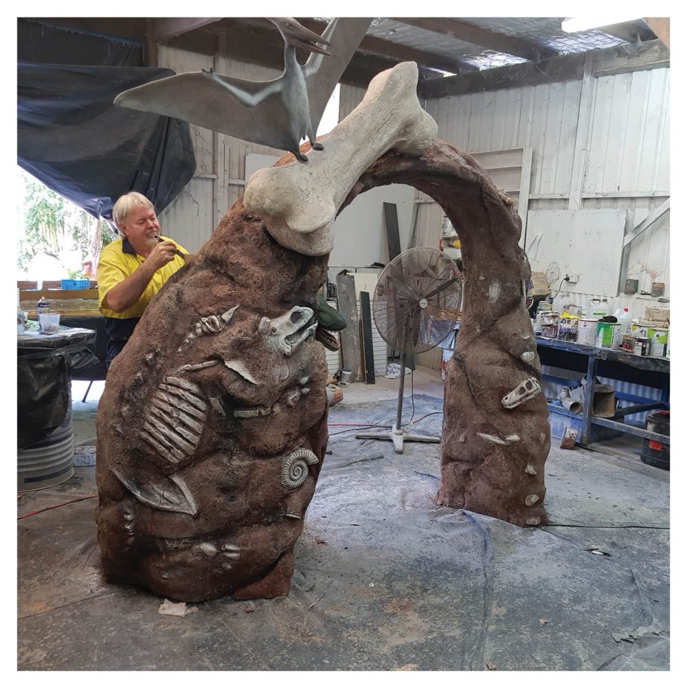 Mini Golf Theming Prehistoric Themed Mini Golf Chillasaurus Entry Arch Product Gallery  px px