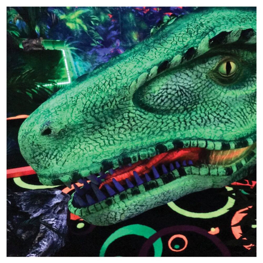 Glow-in-the-dark Mini Golf Prehistoric Themed Mini Golf Chillasaurus Product Gallery px px