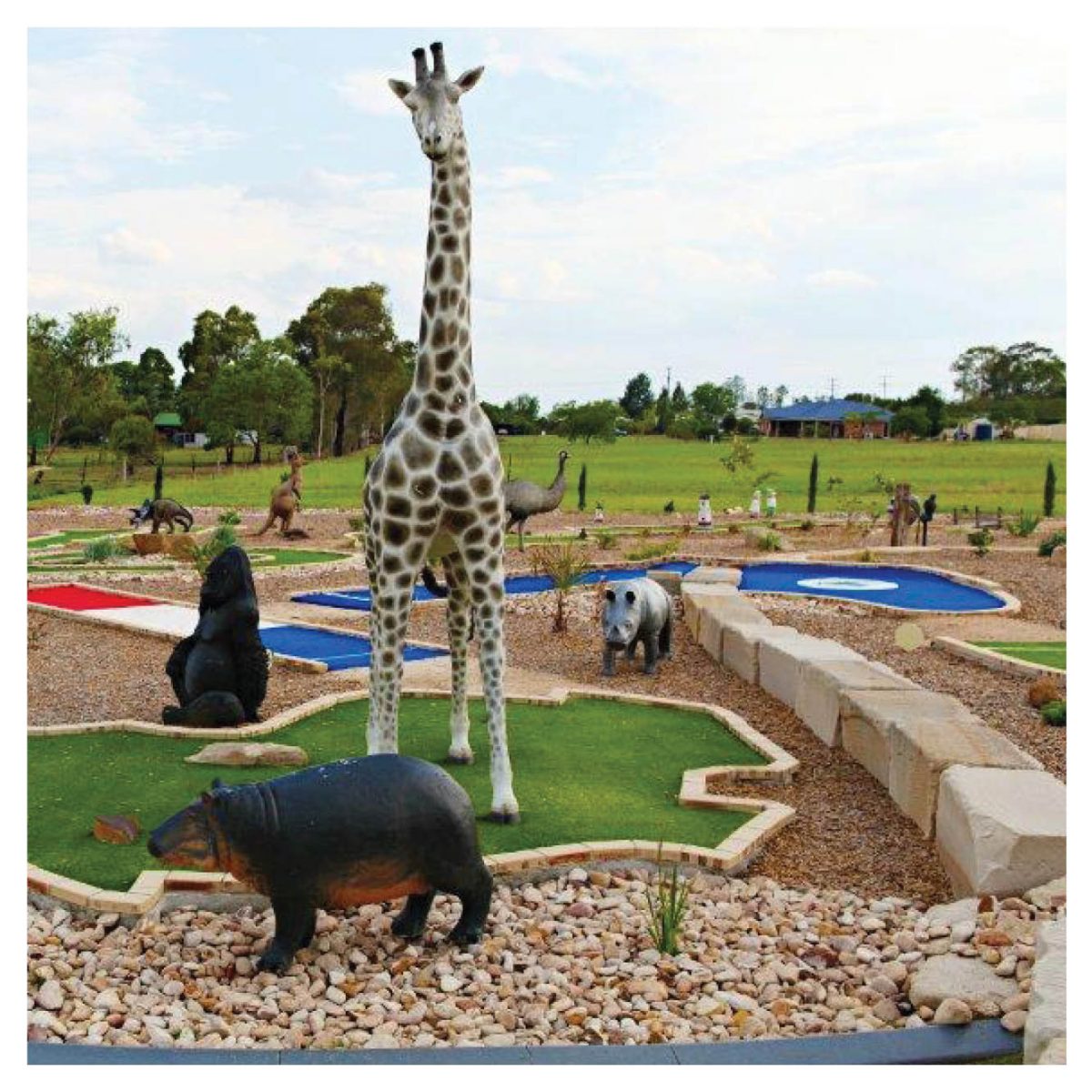 Natureworks Australia Safari Mini Golf Theming Putt Play Pittsworth Residential backyard Product Gallery