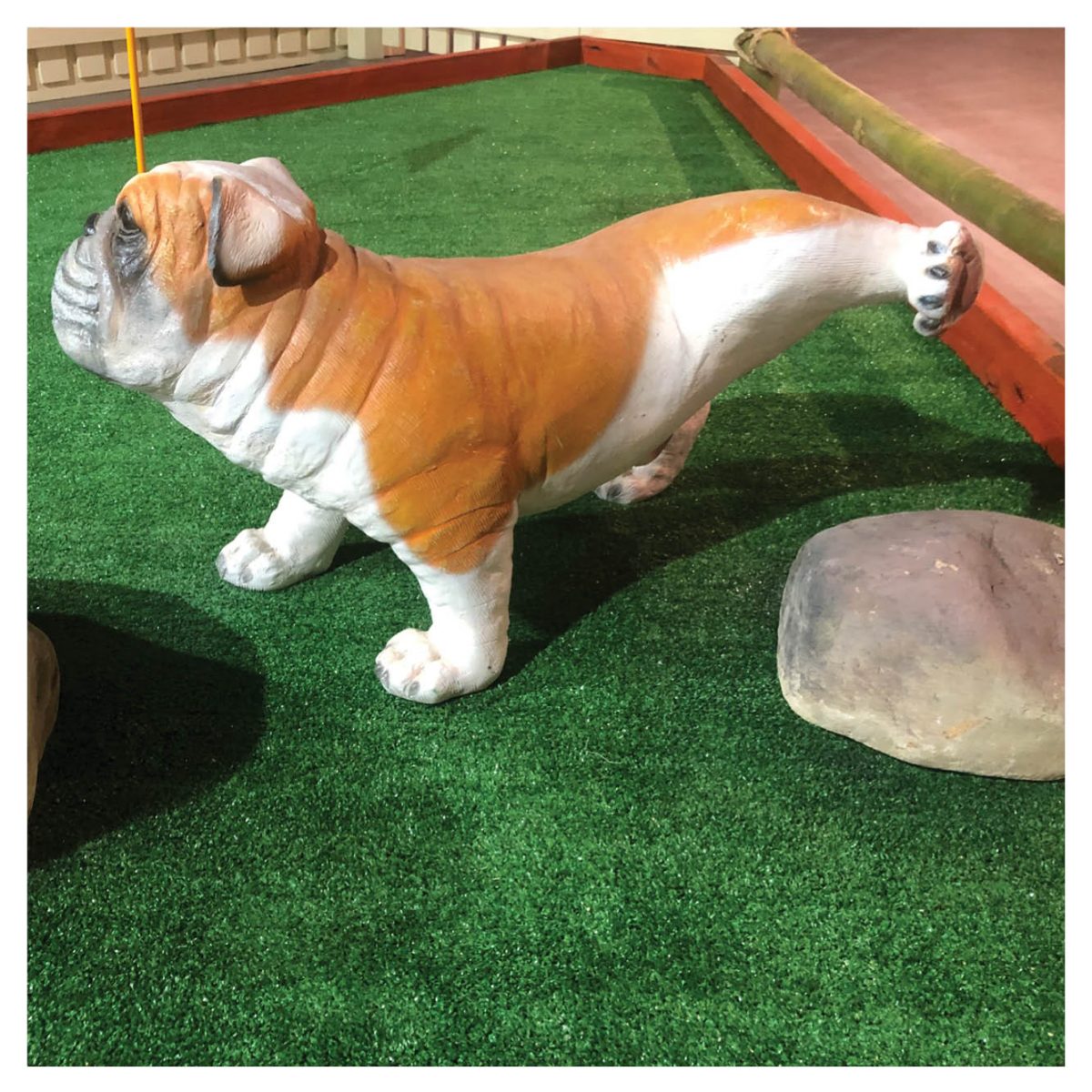 Mini Golf Theming Putt in the Park Coomera Westfield Shopping Centre Chimp on log Product Gallery  px px