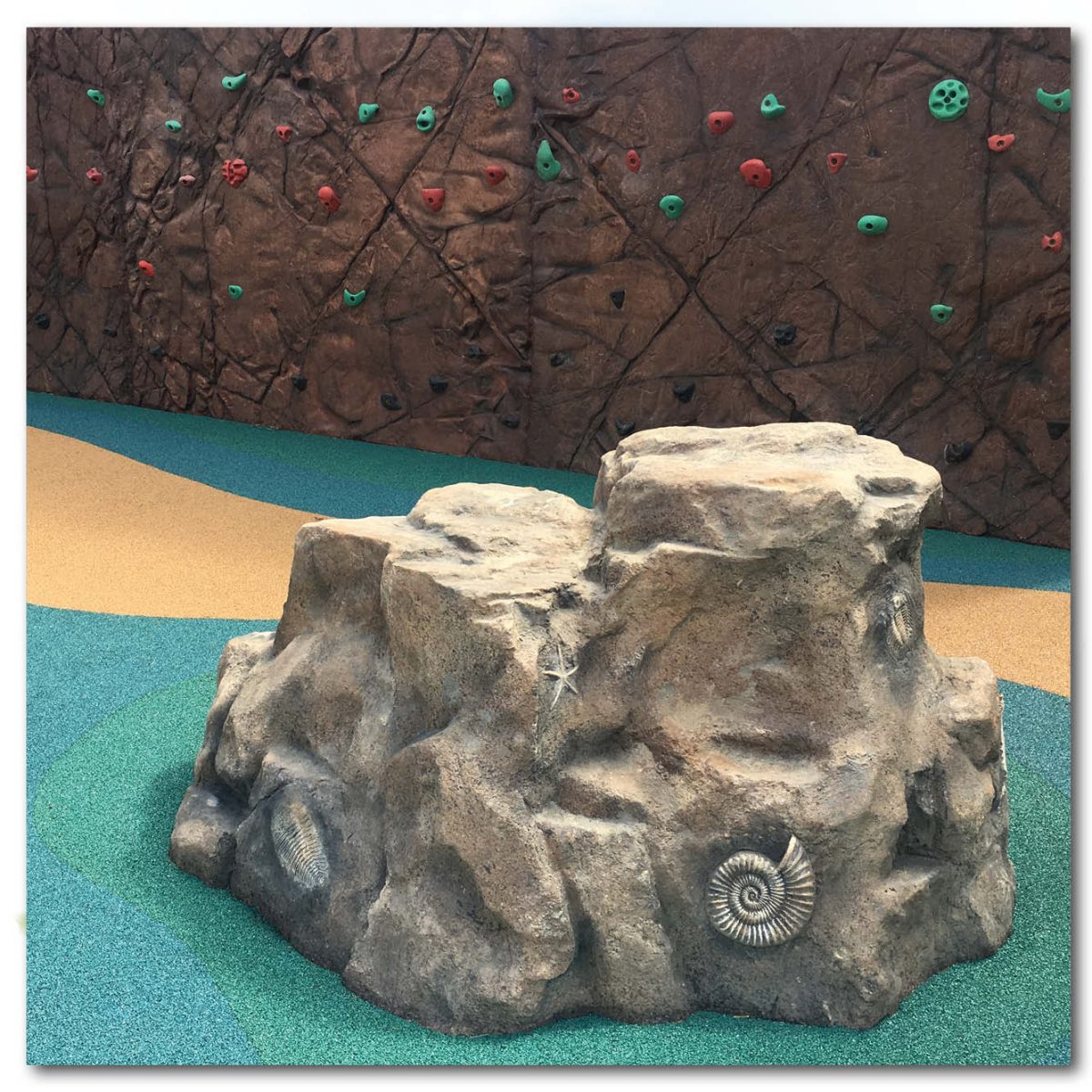 Natureworks Australia Playground Theming Artificial Rock Climbers Marine Rock with fossils Product Image px px