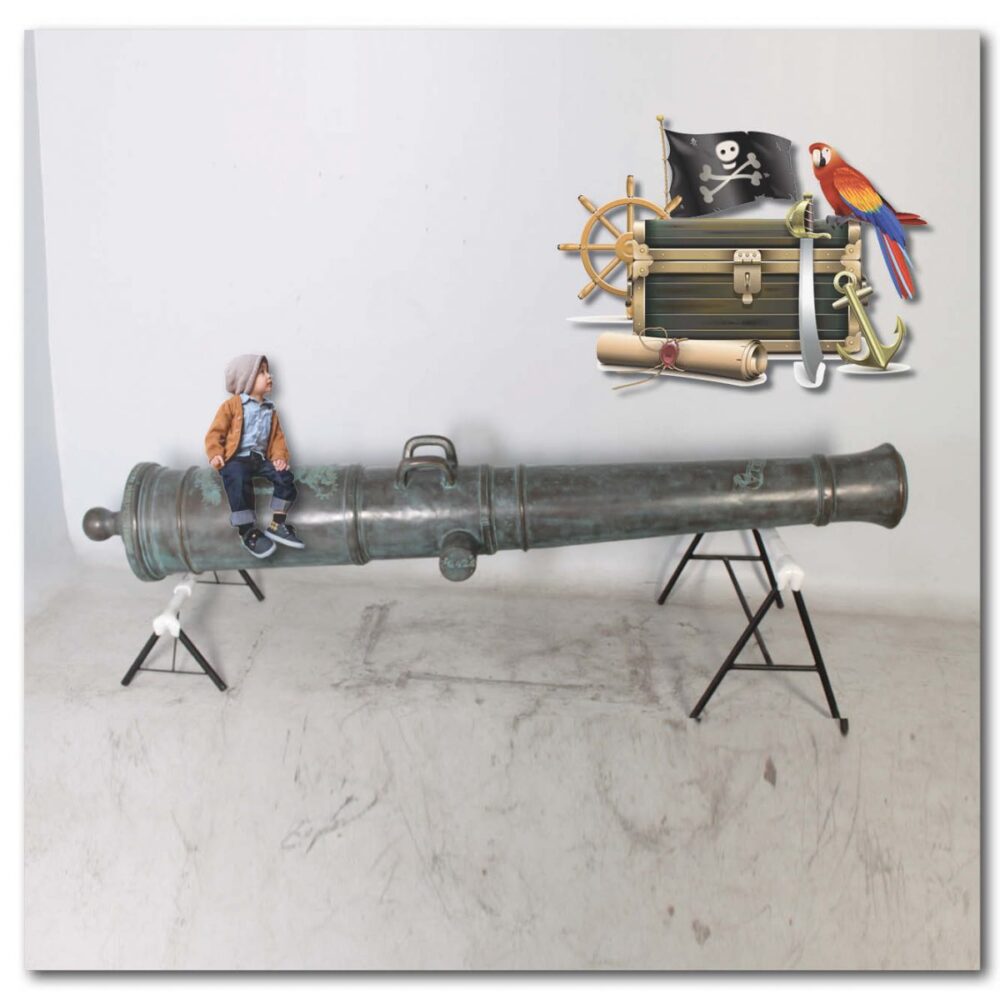 Playground Theming Pirate Play Cannon Cart Set Product Image  px px