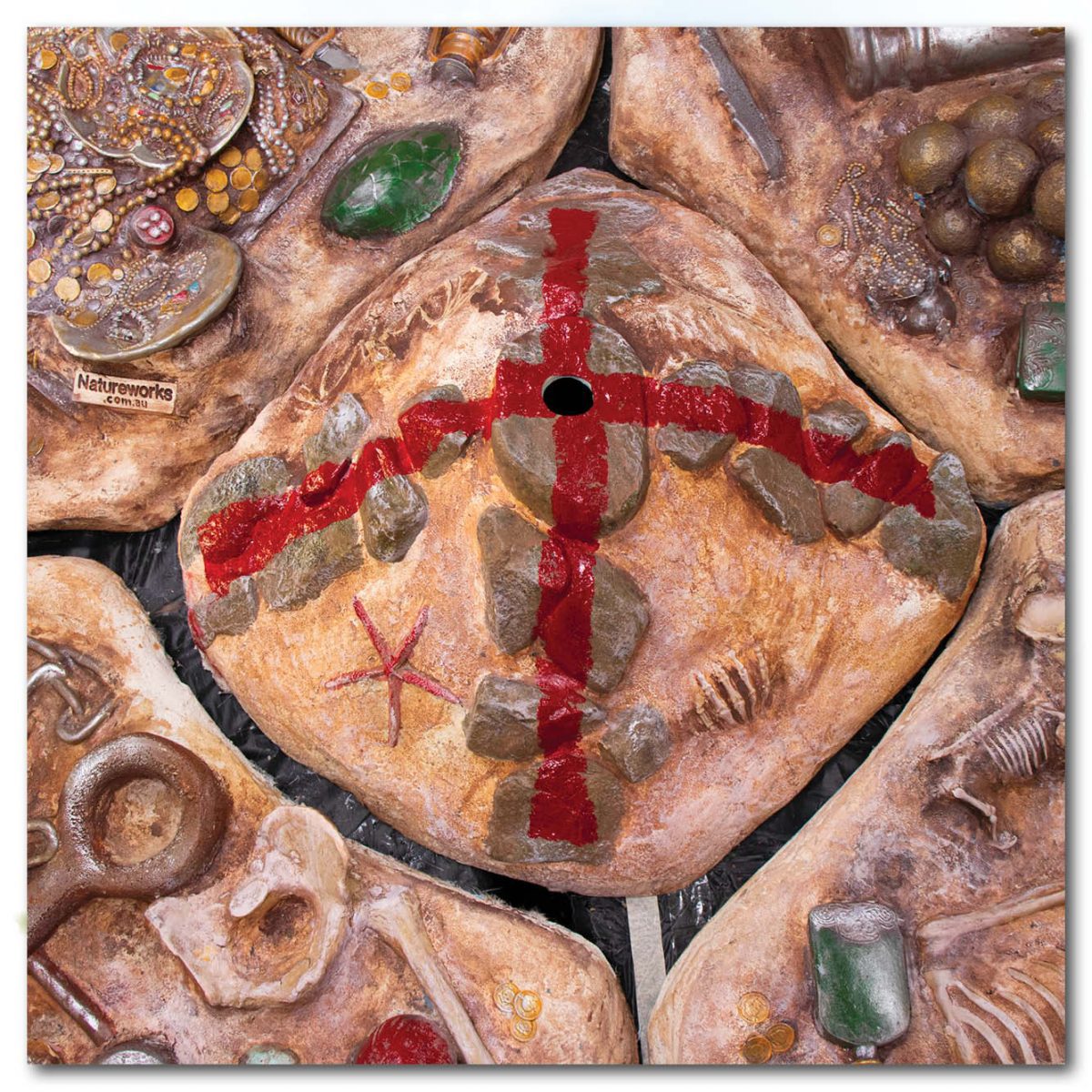 Natureworks Australia Playground Theming Pirate Play Pirate Dig X marks the spot Product Image px px