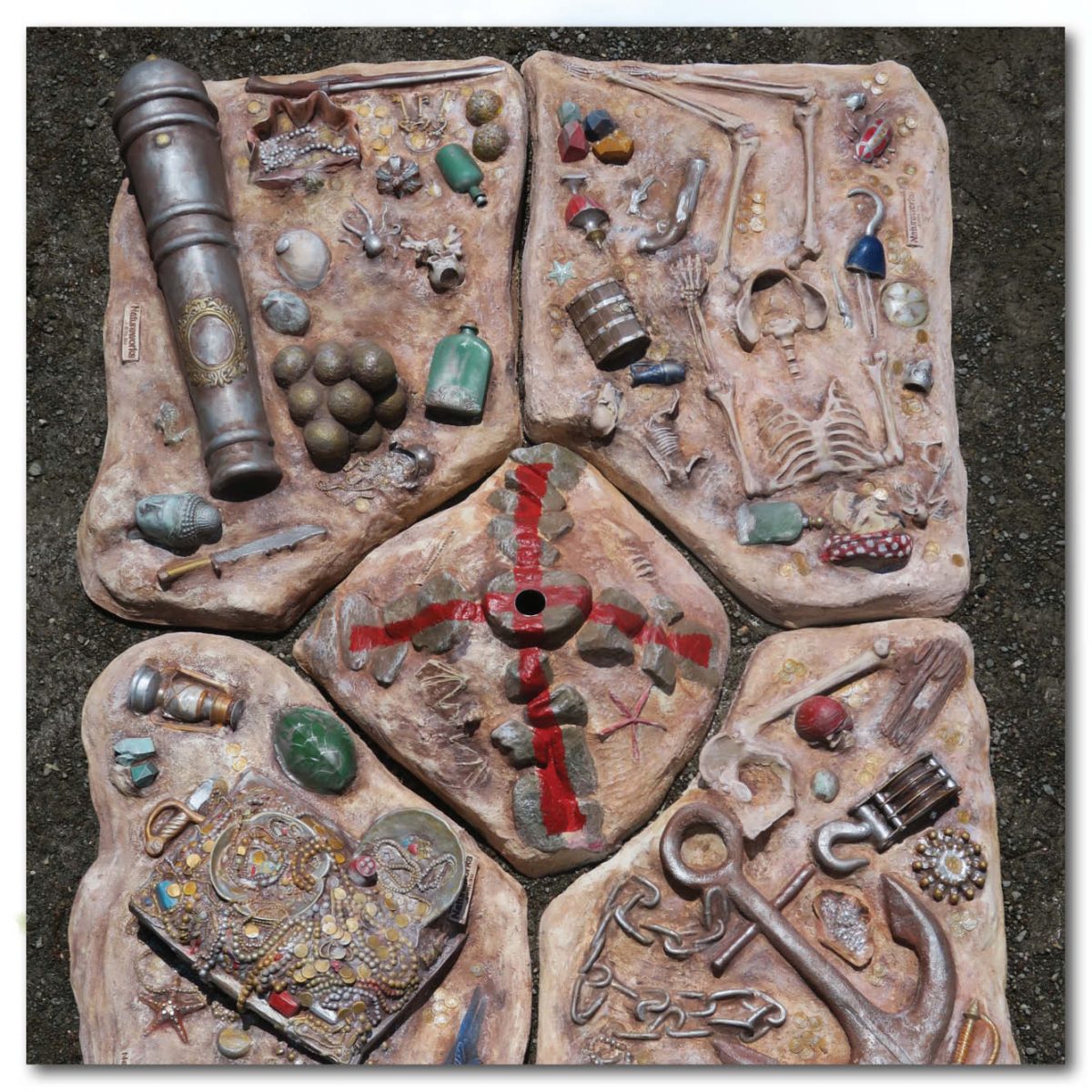 Natureworks Australia Playground Theming Pirate Play Pirate Dig X marks the spot Product Image px px