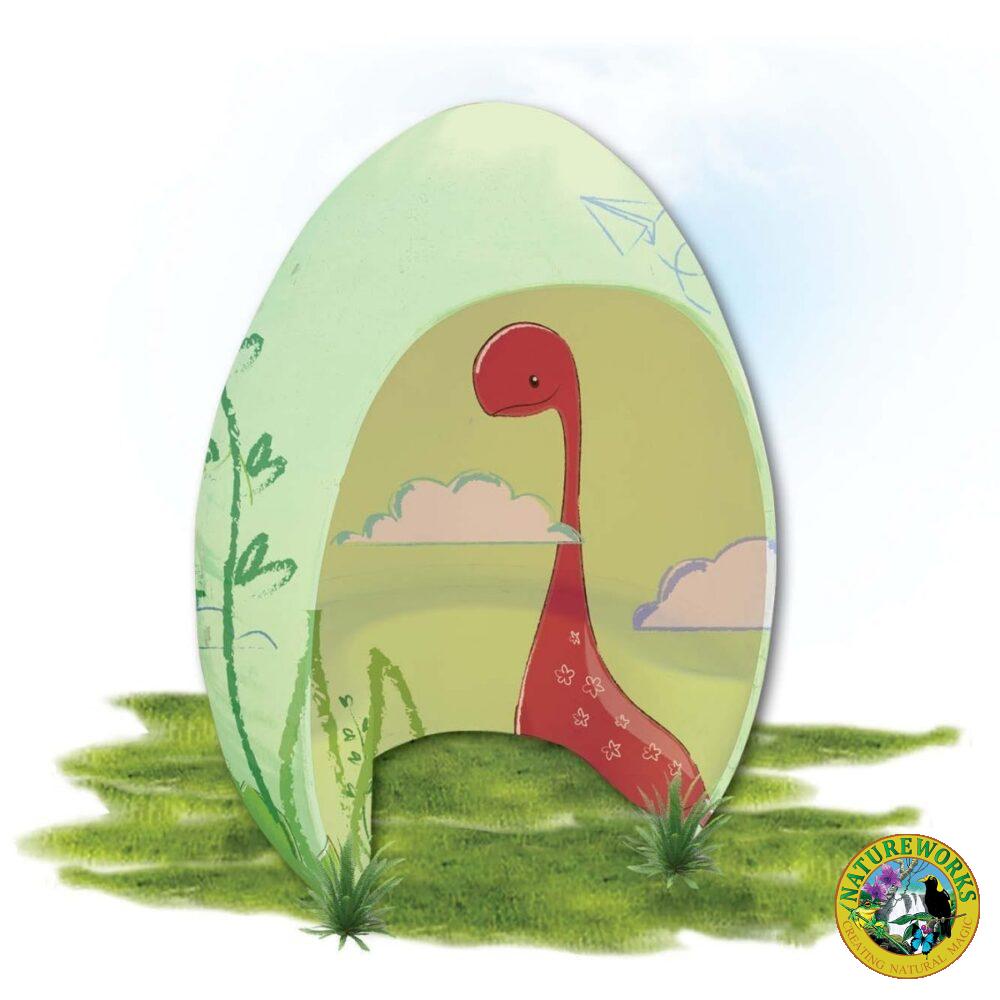 Prehistoric Dinosaur Eggs Eggshelter with bench flat base Product Image V px px