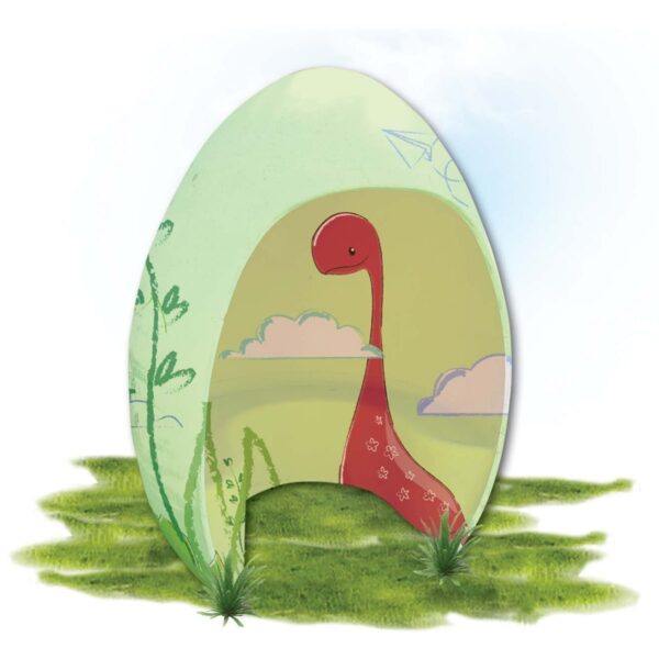 Prehistoric Dinosaur Eggs Eggshelter with bench flat base Product Image V px px